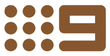 A brown 9 news icon